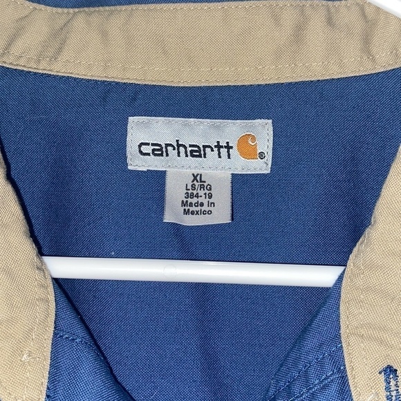 Carhartt Rugged Workwear Cotton Blend Button Down Shirt - Picture 2 of 6